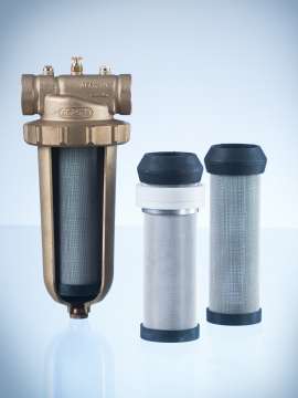 Heating water protection filter