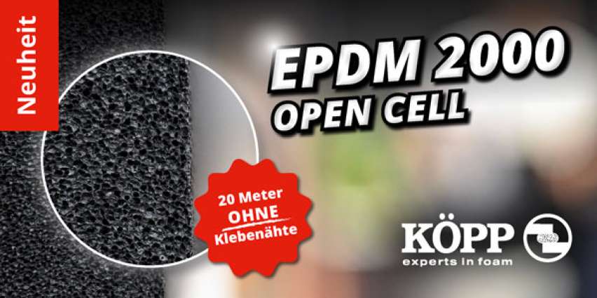 EPDM 2000 open cell - auch als Endlosrolle
