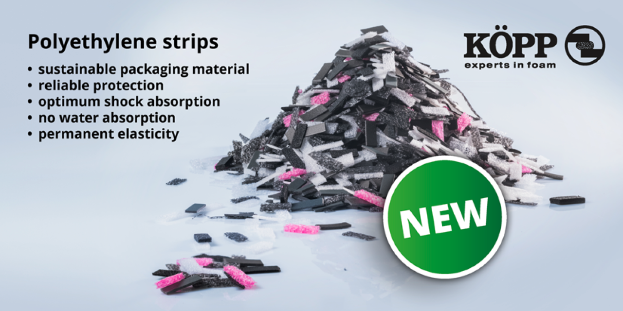New in the range: PE filling foams as a sustainable packaging solution