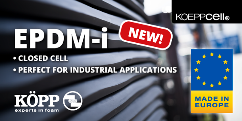 EPDM-i - news closed-cell rubber, perfect for industrial application