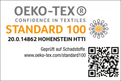 OEKO-TEX® | Hautverträglichkeit bestätigt!